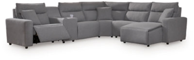 Sala Modular Reclinable Eléctrica con Chaise Longue ModMax II 6 Piezas