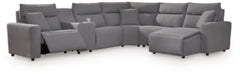 Sala Modular Reclinable Eléctrica con Chaise Longue ModMax II 6 Piezas