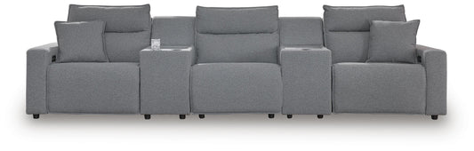 Sala Modular Reclinable con Consoles ModMax II 5 Piezas – vista frontal