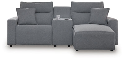 Sala Modular Reclinable Eléctrica con Chaise Longue ModMax II 3 Piezas