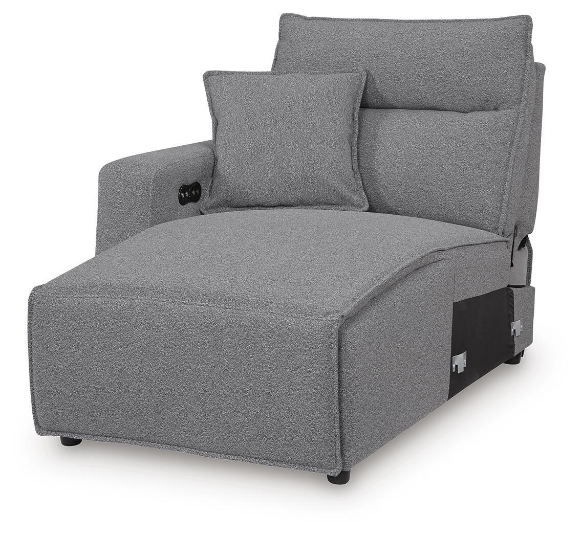 Sala Modular Reclinable Eléctrico 8 Piezas con Consola Modmax II – vista en ángulo 7