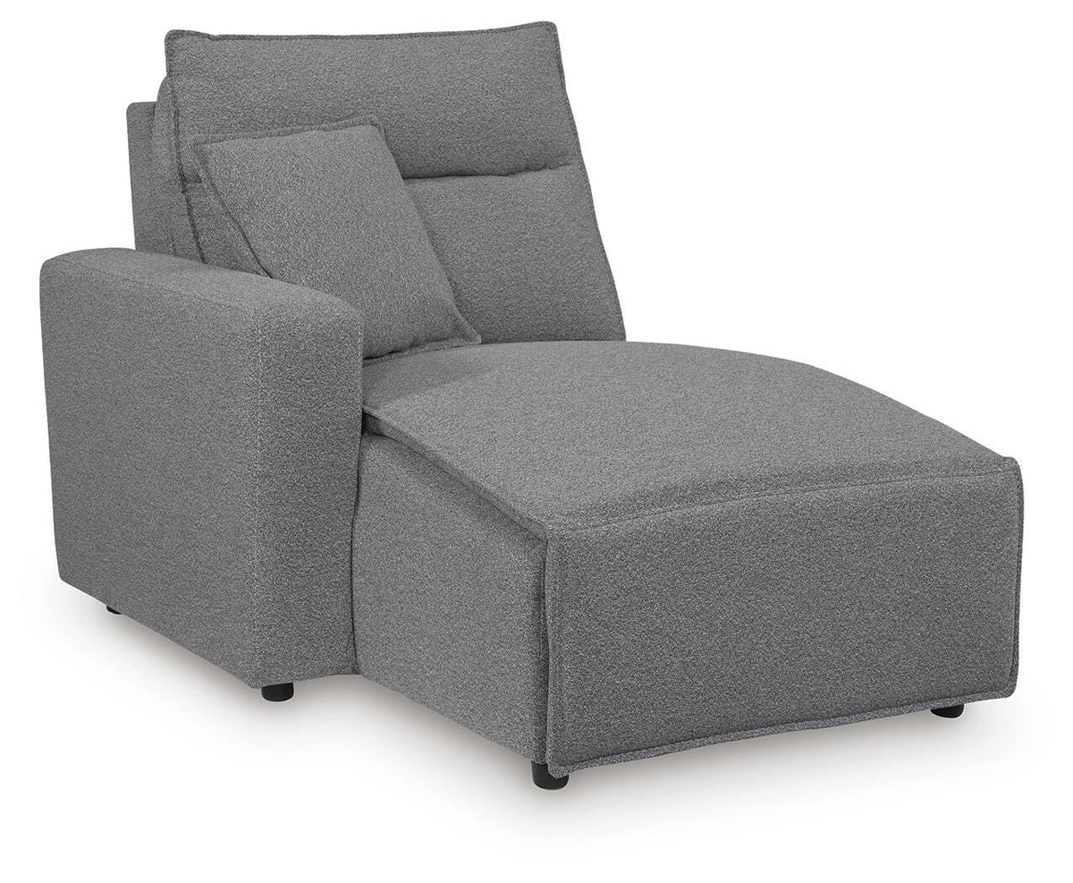 Sala Modular Reclinable Eléctrico 8 Piezas con Consola Modmax II – vista en ángulo 6