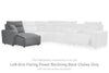 ModMax II Chaise Longue con Espaldar Reclinable Eléctrico Brazo Izquierdo