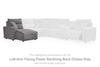 ModMax II Chaise Longue con Espaldar Reclinable Eléctrico Brazo Izquierdo