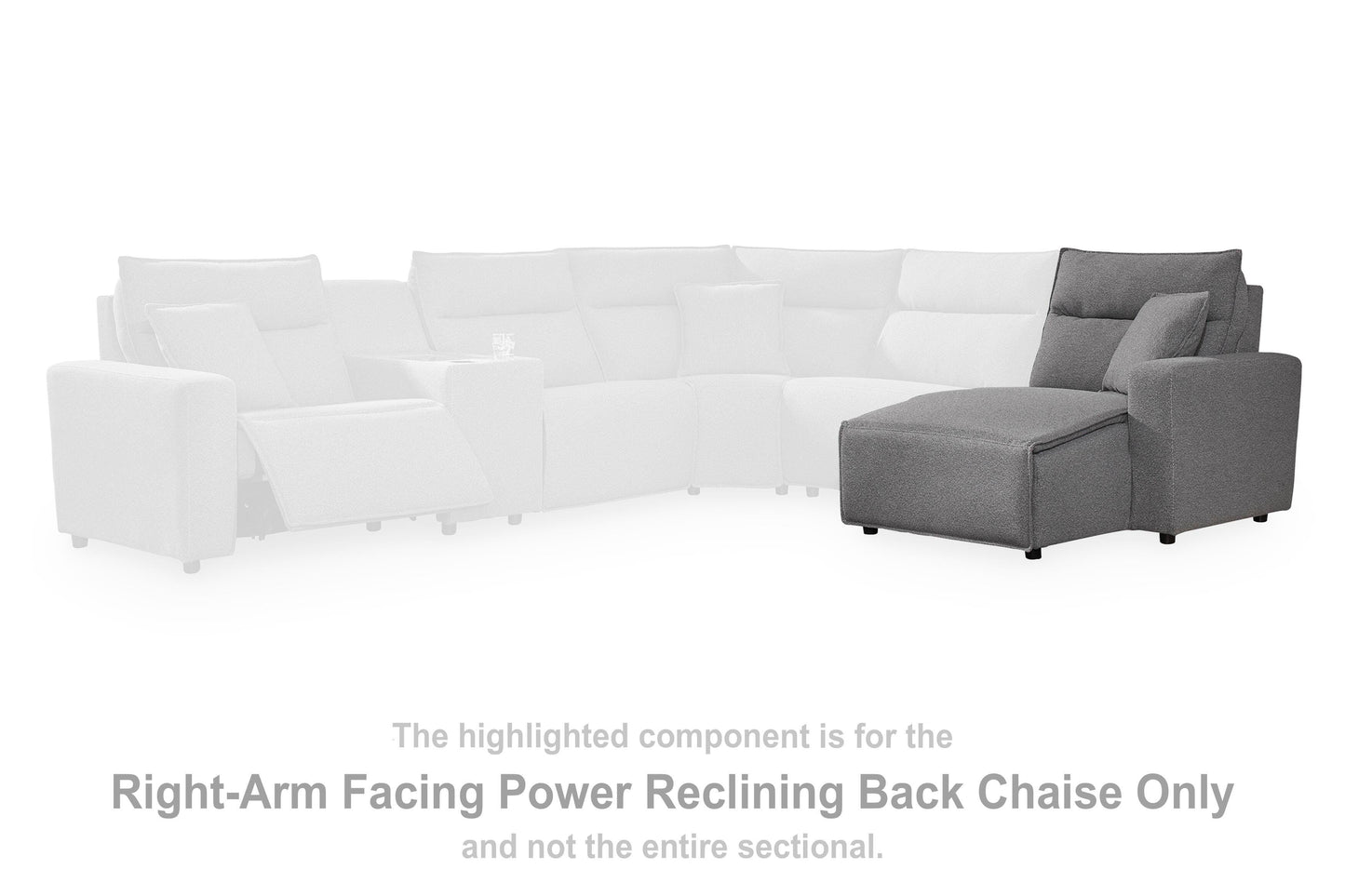 ModMax II Chaise Longue con Espaldar Reclinable Eléctrico Brazo Derecho