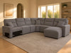Sala Modular Reclinable con Chaise Longue ModMax II 6 Piezas