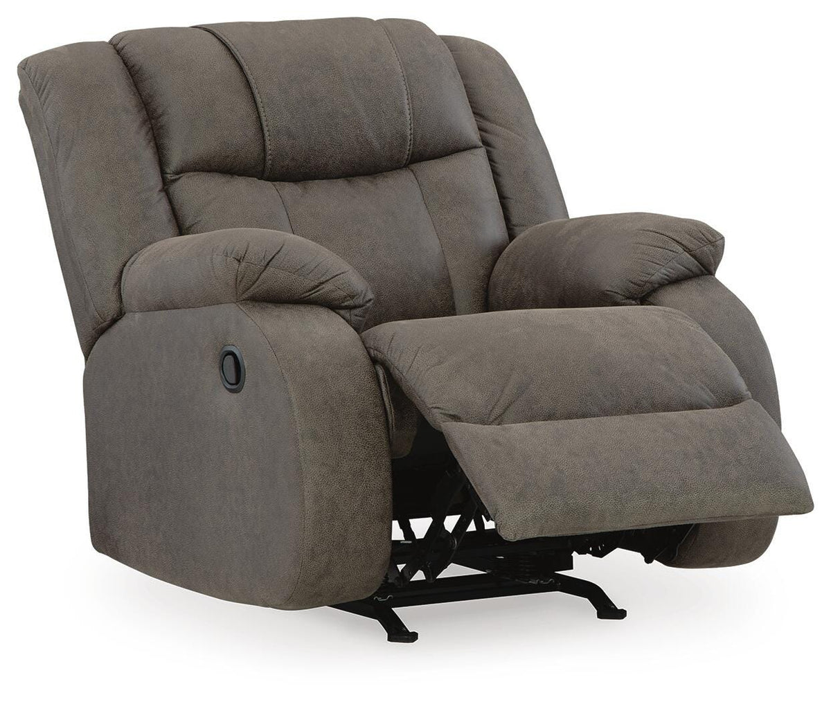Sofá 2 Puestos Reclinable y 2 Sillones Reclinables First Base – vista en ángulo 2