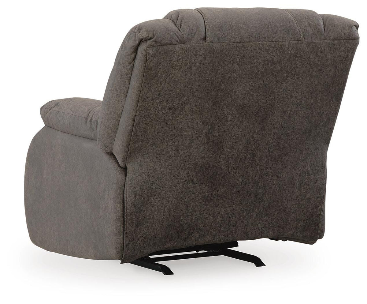 Sofá 2 Puestos Reclinable y 2 Sillones Reclinables First Base – vista posterior