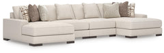 Sala Modular con Doble Chaise Longue Barrelton 4 Piezas