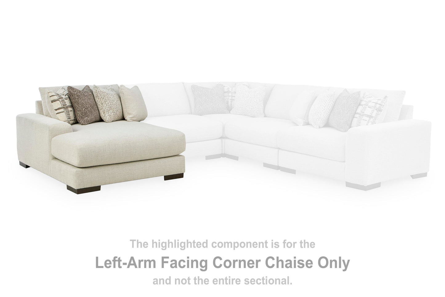 Chaise Longue de Esquina, Brazo Izquierdo Barrelton
