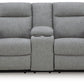 Moreau Place Loveseat DBL Rec con consola