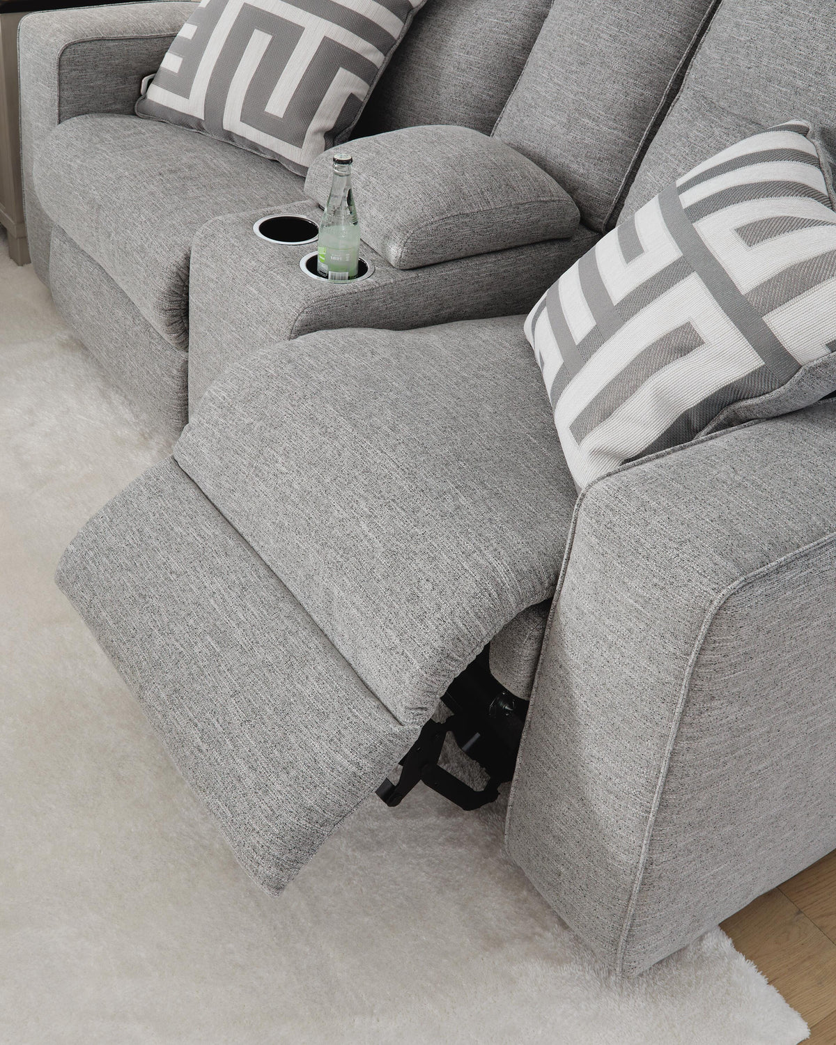 Sofá 2 Puestos Reclinable Eléctrico Biscoe con Consola – detalle 10