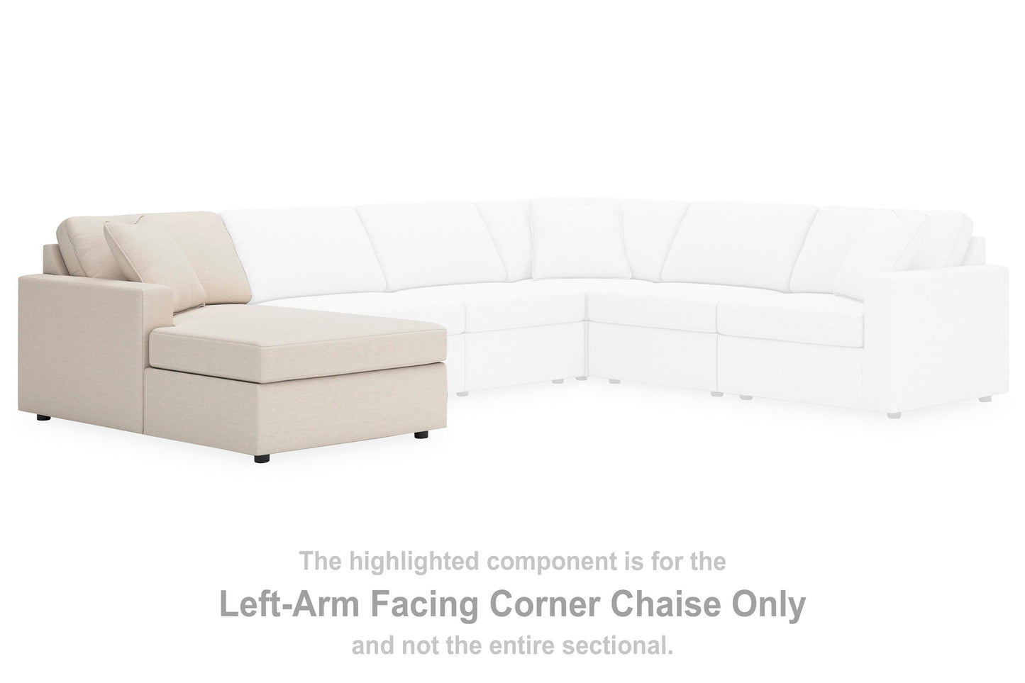 Chaise Longue de Esquina, Brazo Izquierdo Modmax