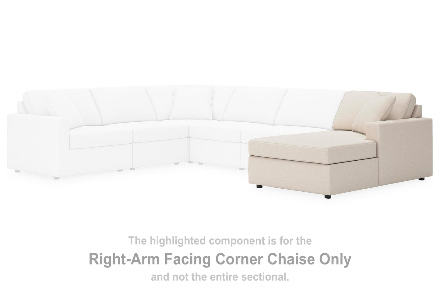 Chaise Longue de Esquina Brazo Derecho Modmax