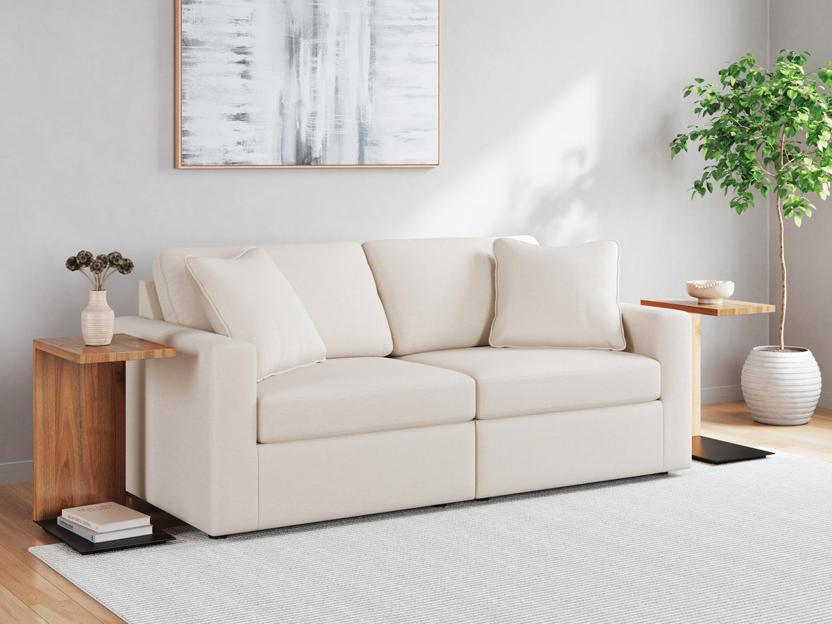 Sala Modular y 2 Piezas Sofá 2 Puestos Modular ModMax 3 Piezas Ostra – en ambiente 2