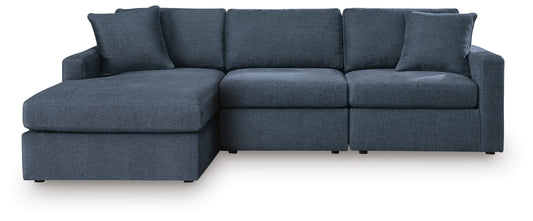 Sala Modular con Chaise Longue ModMax 3 Piezas Tinta 91 cm – vista frontal