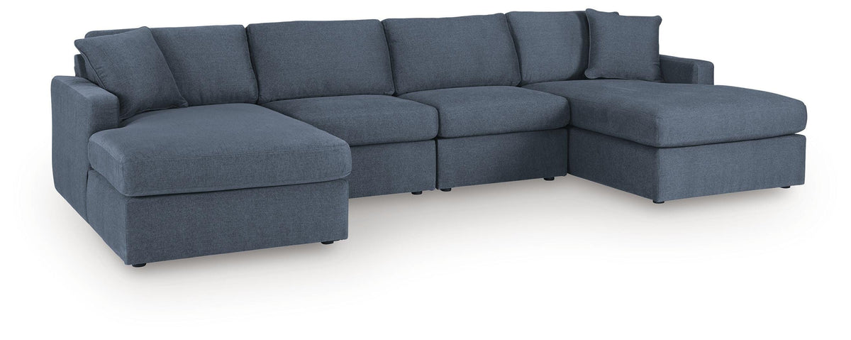 Sala Modular con Chaise Longue ModMax 4 Piezas Tinta 91 cm – detalle 1