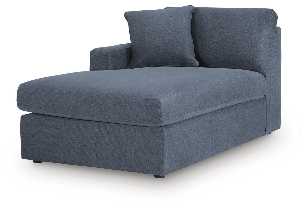 Sala Modular con Chaise Longue ModMax 4 Piezas Tinta – vista en ángulo 2