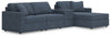 Sala Modular con Chaise Longue ModMax 4 Piezas