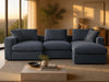 Sala Modular con Doble Chaise Longue ModMax 3 Piezas
