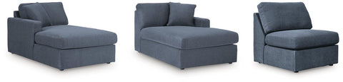Sala Modular con Doble Chaise Longue ModMax 3 Piezas