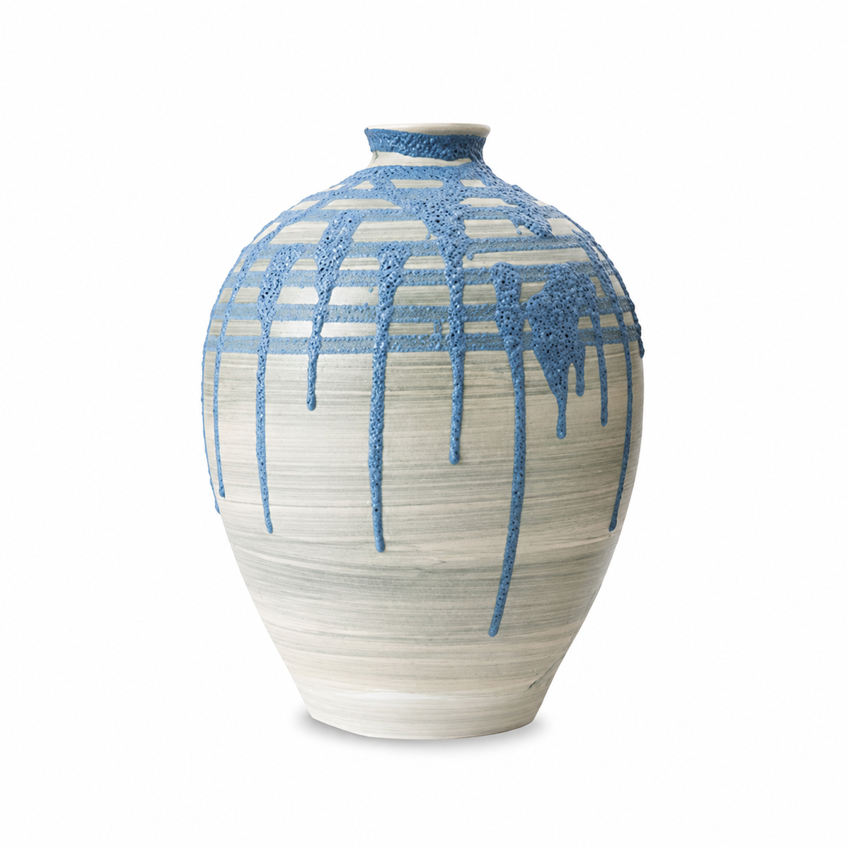 Jarrón Azul 34 cm – vista frontal