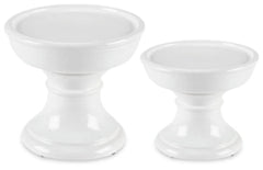 Juego de Portavelas Blancos
