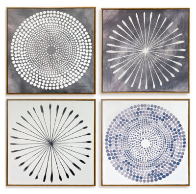 Arte de Pared Azul/Blanco 60 cm – vista frontal