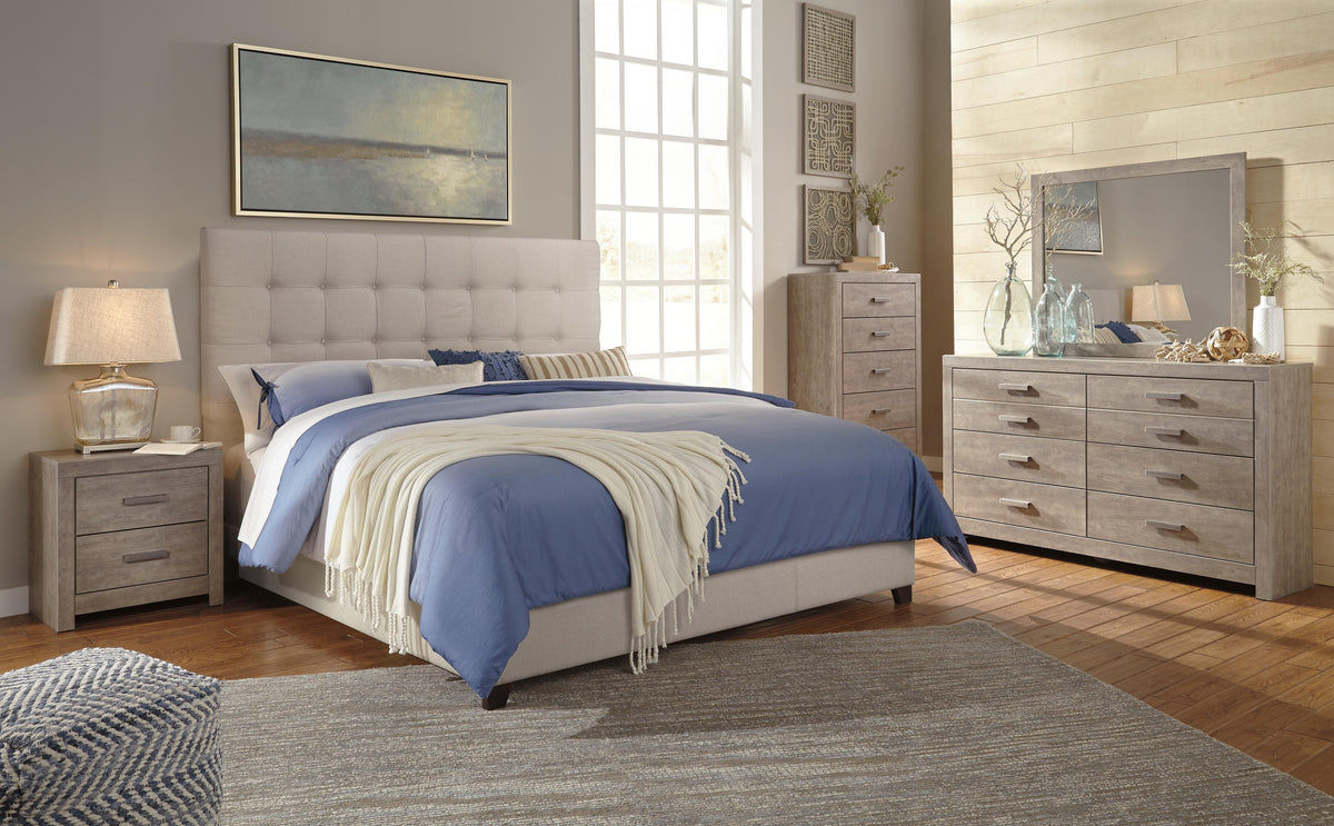 Cama Tapizada Dolante King Americana Beige 154 cm – detalle 6