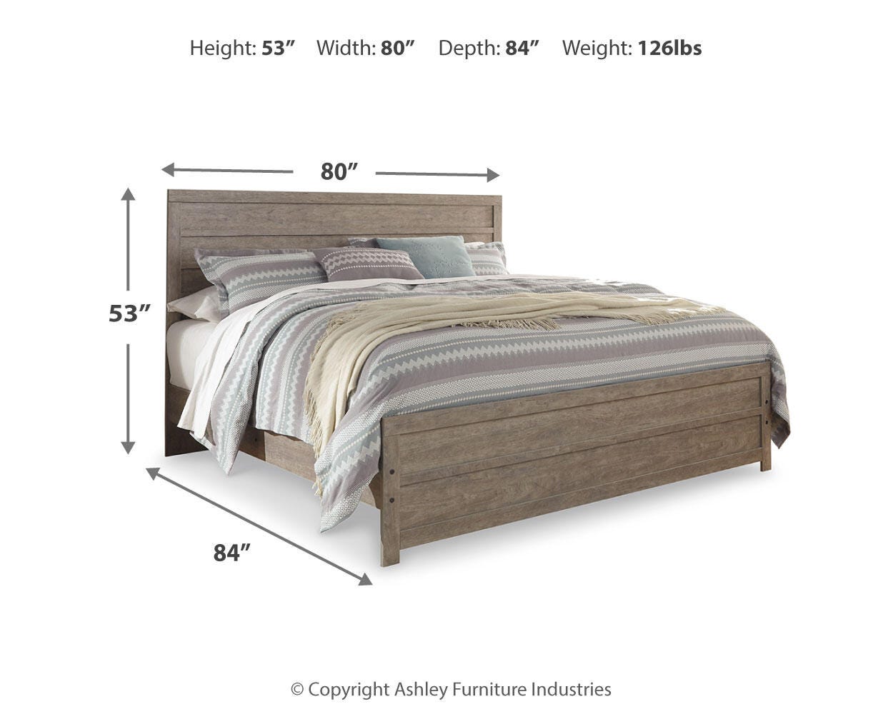 Cama de Panel King Culverbach