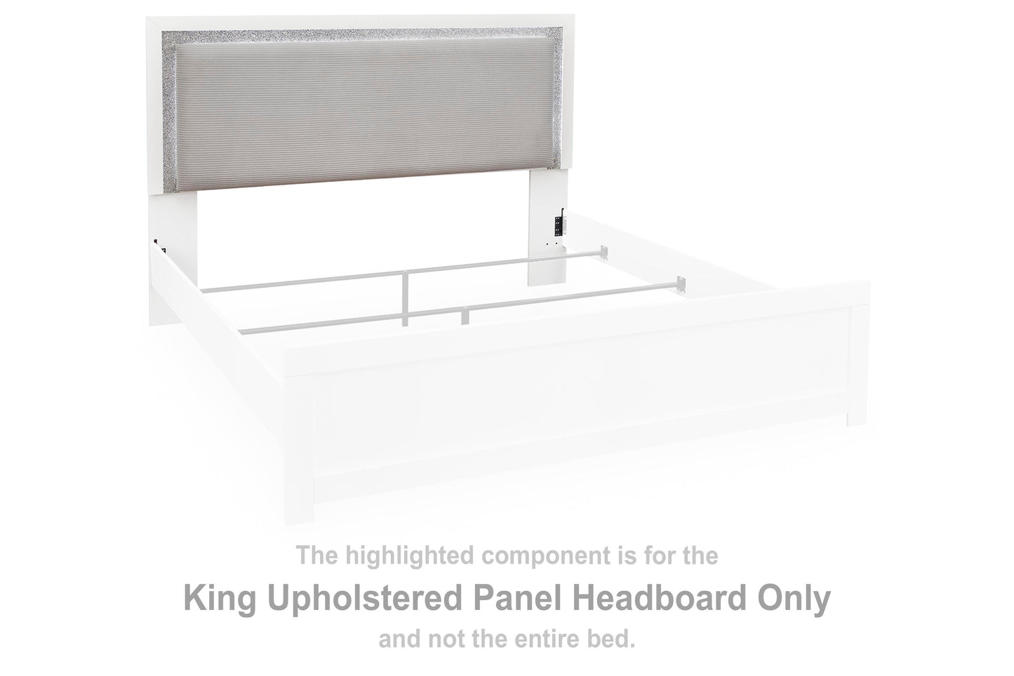 Jonnifer King Cama Tapizada de Panel con Cabecera