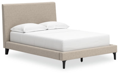 Cama Tapizada Cielden Full con Listones Enrollables