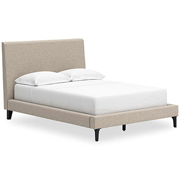 Cama Tapizada Cielden Full con Listones Enrollables