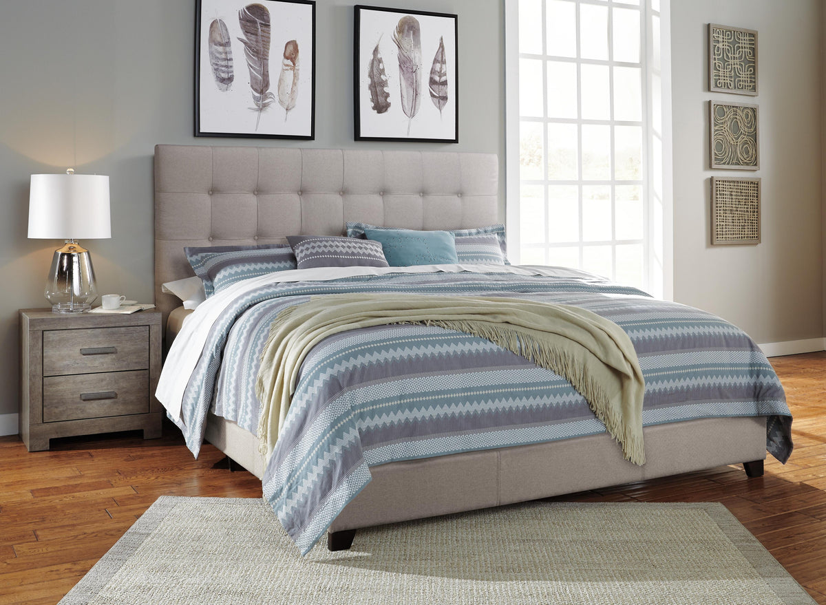 Cama Tapizada Dolante King Americana Beige 154 cm – detalle 4
