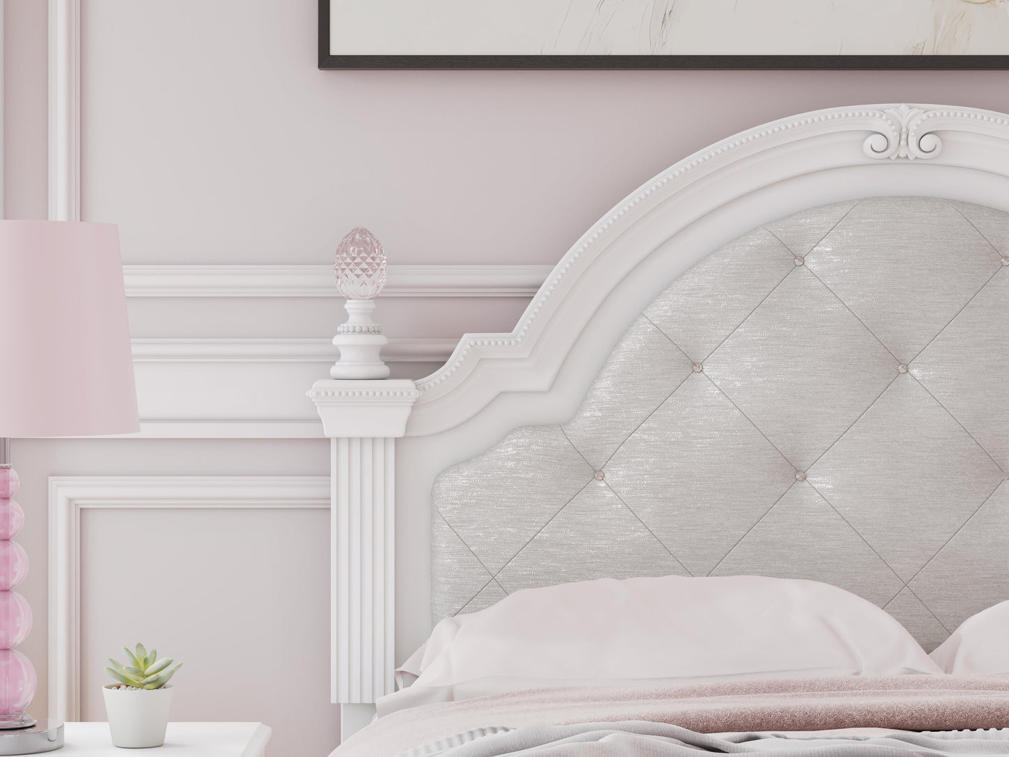 Doble Cabecera de Panel Tapizada Maylilly