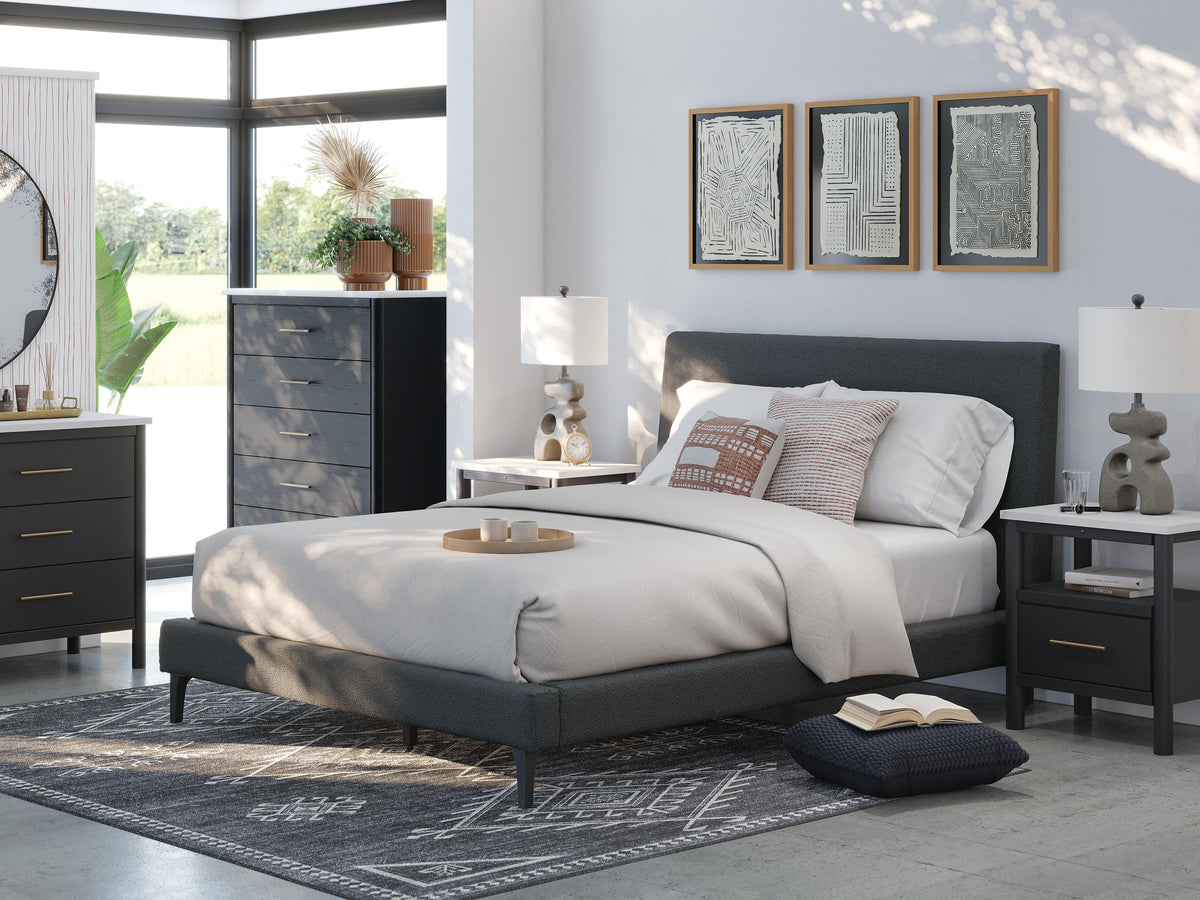 Mesa de Noche Cadmori Negro/Blanco – detalle 12