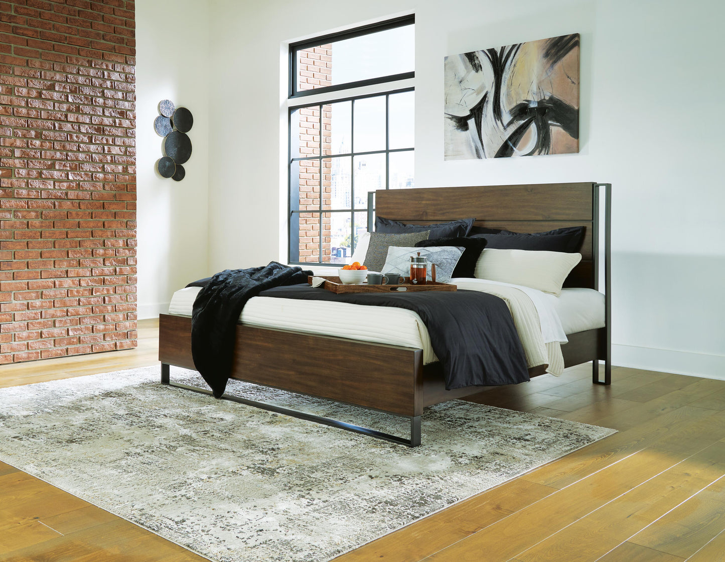 Cama de Panel Queen Zumbado