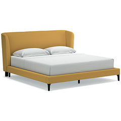 Cama Tapizada King con Rieles Enrollables Maloken