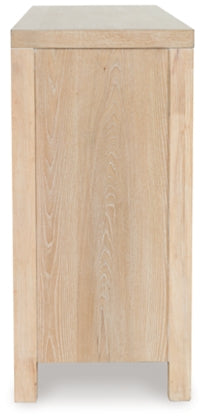 Yalinton Mesita de noche con dos cajones