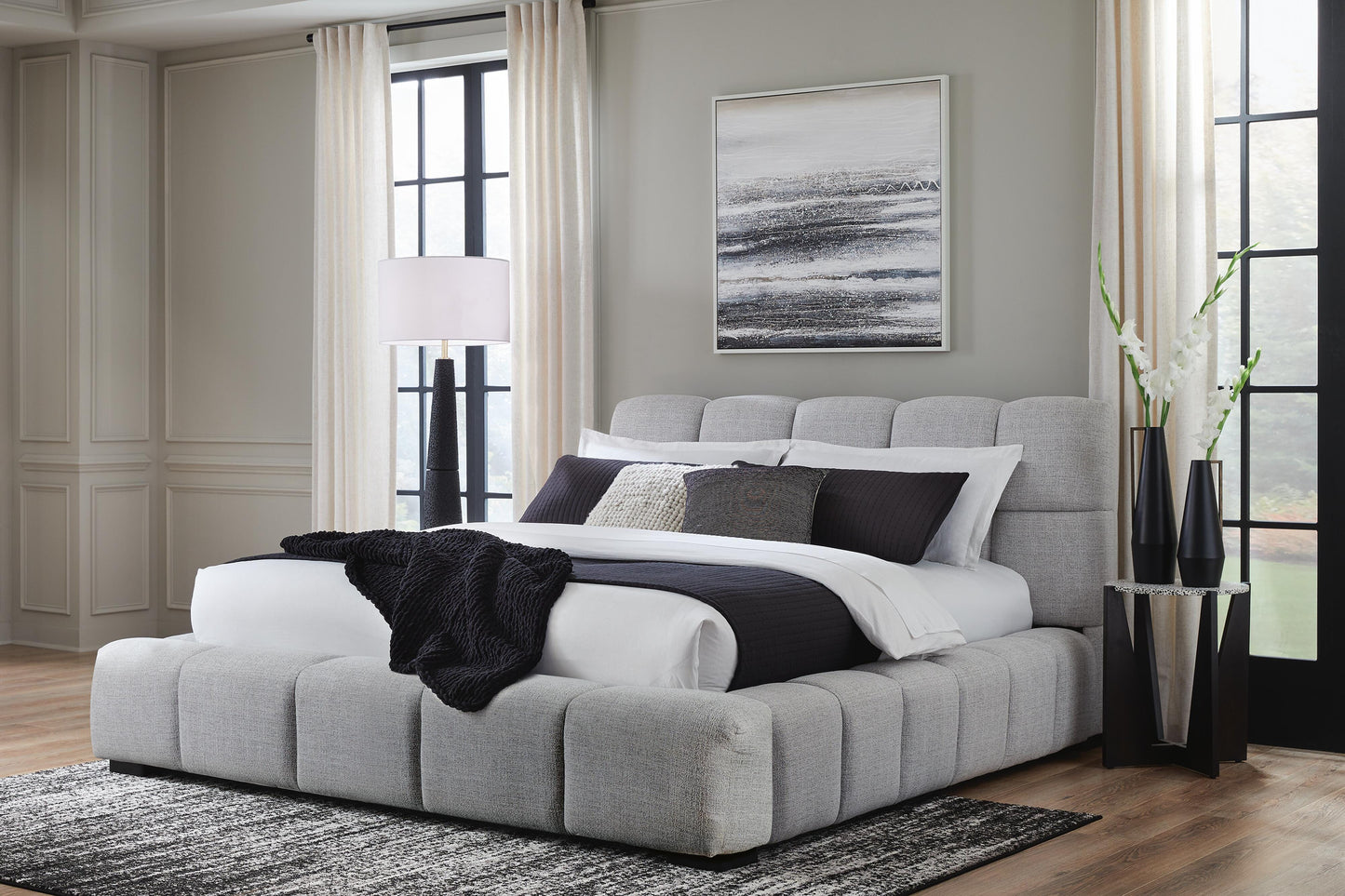 Cama Tapizada Queen Jesstean