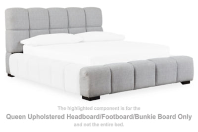 Americana Cabecera Tapizada/Pie de Cama/Tablero Bunkie Queen Jesstean
