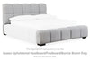 Americana Cabecera Tapizada/Pie de Cama/Tablero Bunkie Queen Jesstean