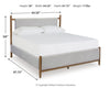 Cama Tapizada de Panel Queen Lyncott