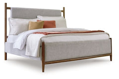 Cama Tapizada de Panel Queen Lyncott