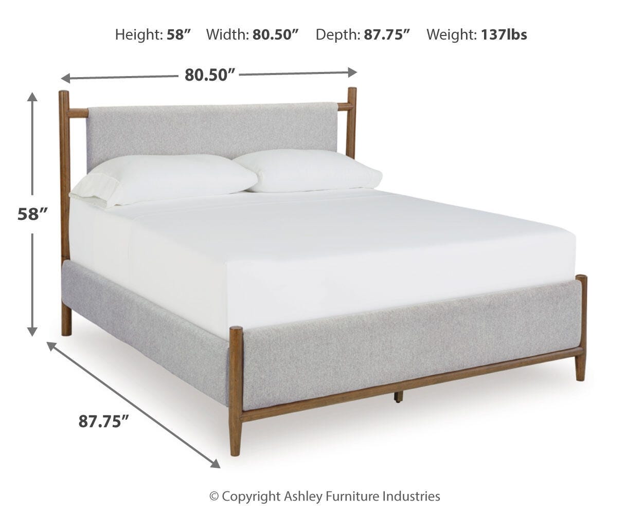 Cama Tapizada King Lyncott