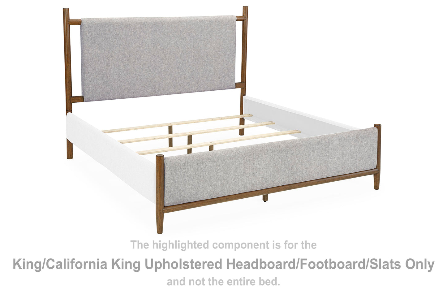 Americana/California King Cabecera Tapizada/Pie de Cama/Listones King Lyncott