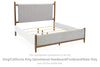 Americana/California King Cabecera Tapizada/Pie de Cama/Listones King Lyncott