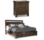 Cama de Panel King Americana Starmore Café 140 cm – detalle 7