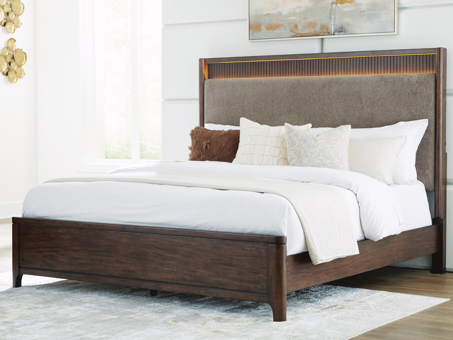 Cama de Panel Tapizada King Korestone
