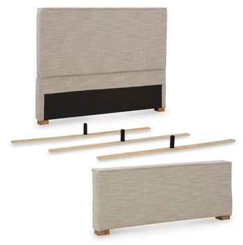 Cabecera/Pie de Cama/Listones Tapizados Queen Dakmore